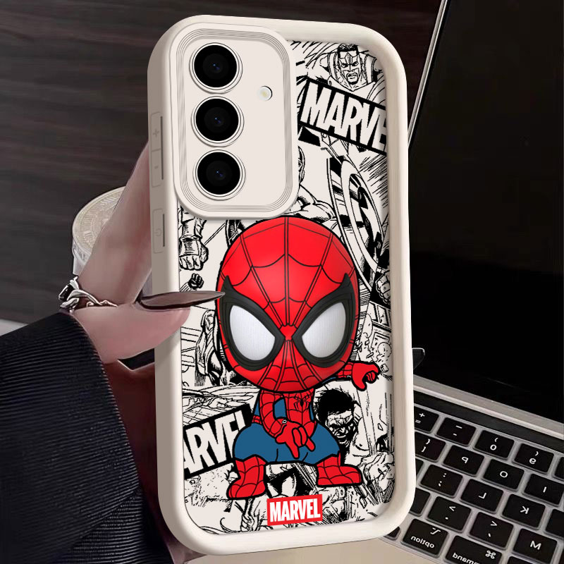 Samsung Galaxy S25 - 마블 스파이더맨 귀여운 펀다스 삼성 갤럭시