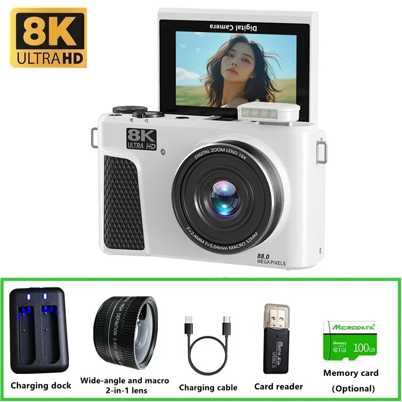 Electronics Gadgets For Home - WD300 8K 디지털 카메라 88MP 비디오