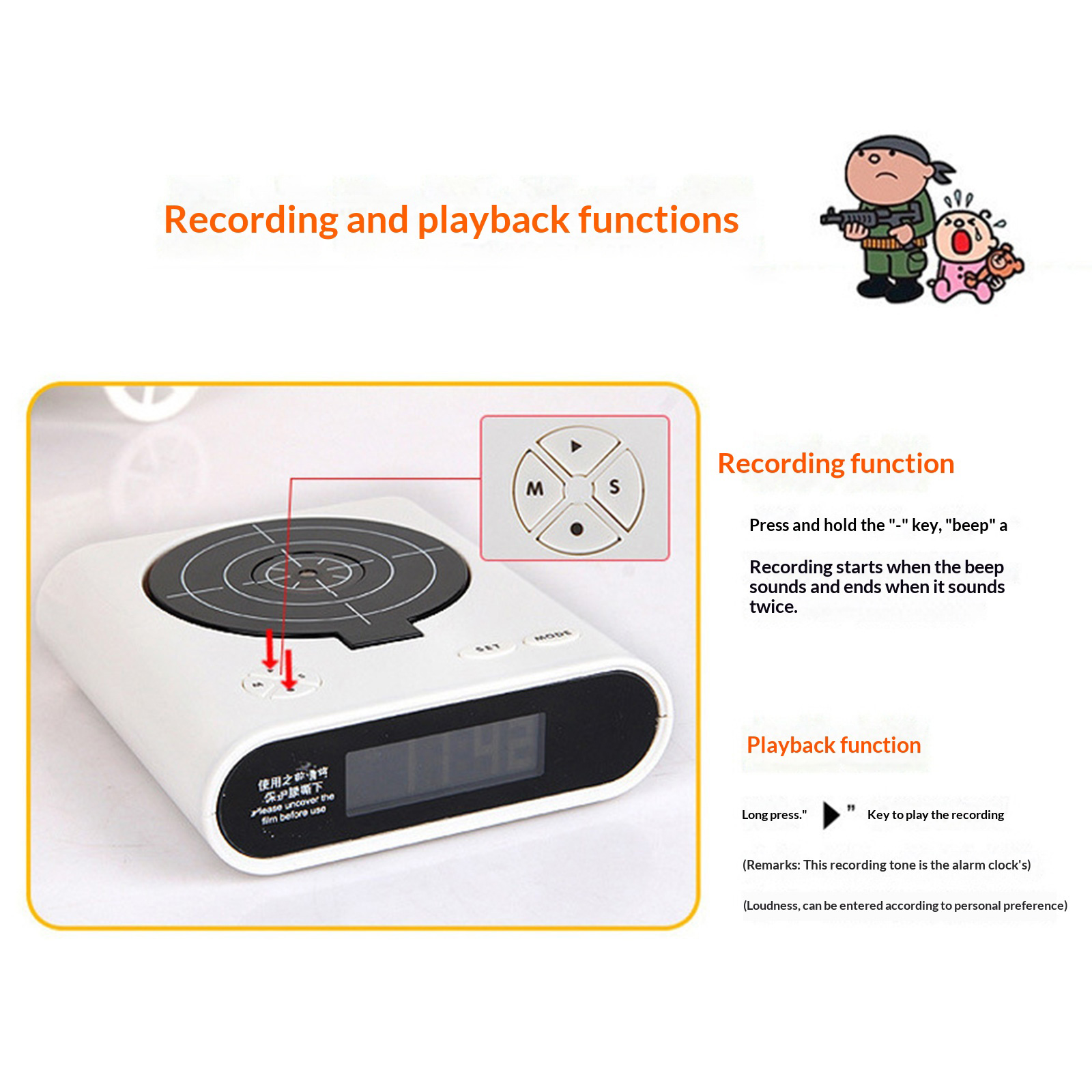 Electronics Gadgets For Gift - 전자식 탁상시계, 창의적인 LED 디지털 알람