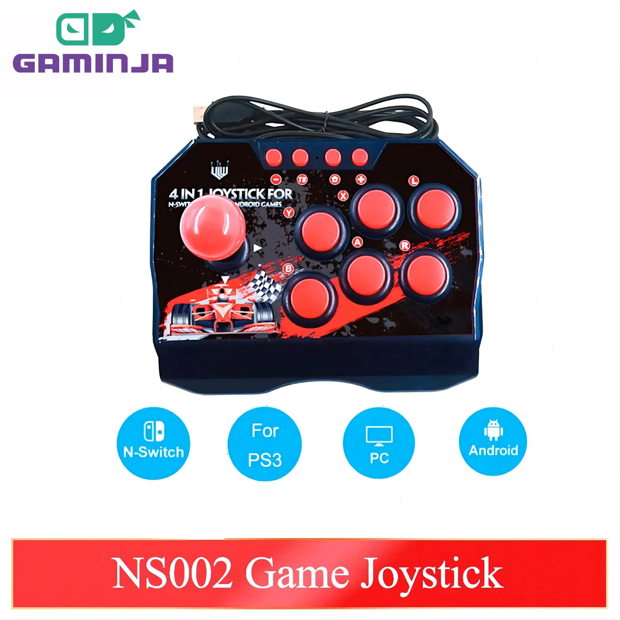 Retro Game Controller Usb - GAMINJA NS002 4 1 레트로 아케이드