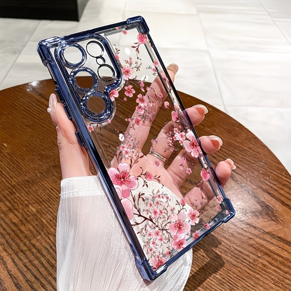 Samsung Galaxy S25 - 벚꽃 전기도금 사각 모서리 낙하 방지