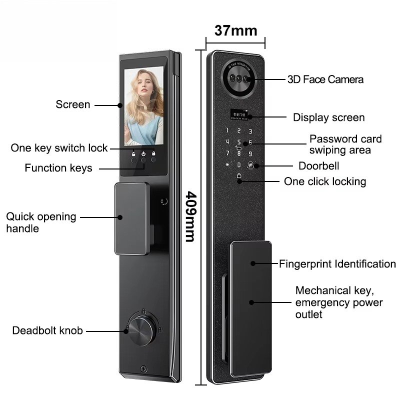Tuya WiFi 스마트 도어 잠금 장치, 가정용 생체 - Electronics & Gadgets Charging Gocable 8 In 1 Edc 100W Cable 리뷰 및 가격