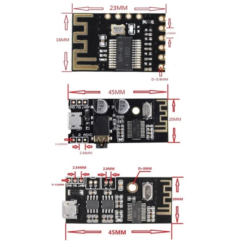 MH-MX8 무선 전자 오디오 수신기 보드 블루투스 M - Electronics & Gadgets Charging Gocable 8 In 1 Edc 100W Cable 리뷰 및 가격