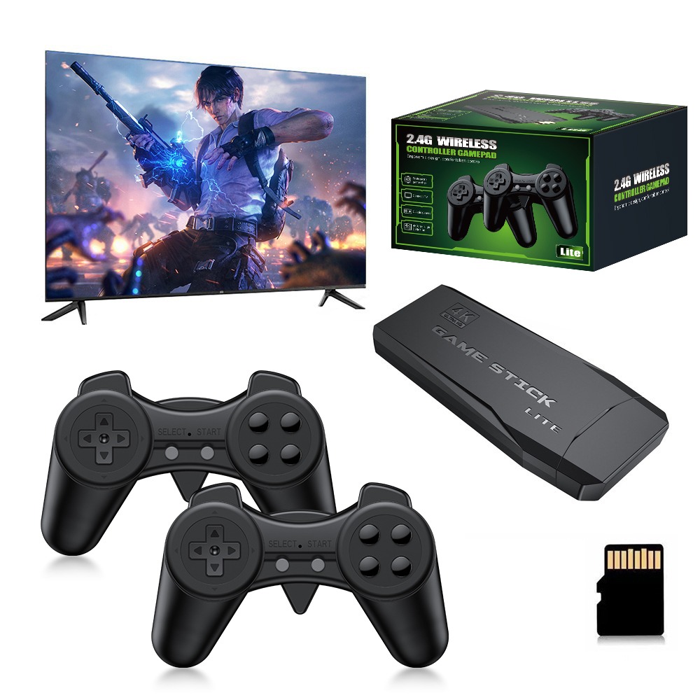휴대용 4K 레트로 게임 스틱 콘솔, 2개의 무선 컨트 - Retro Game Controller Usb 리뷰 및 가격