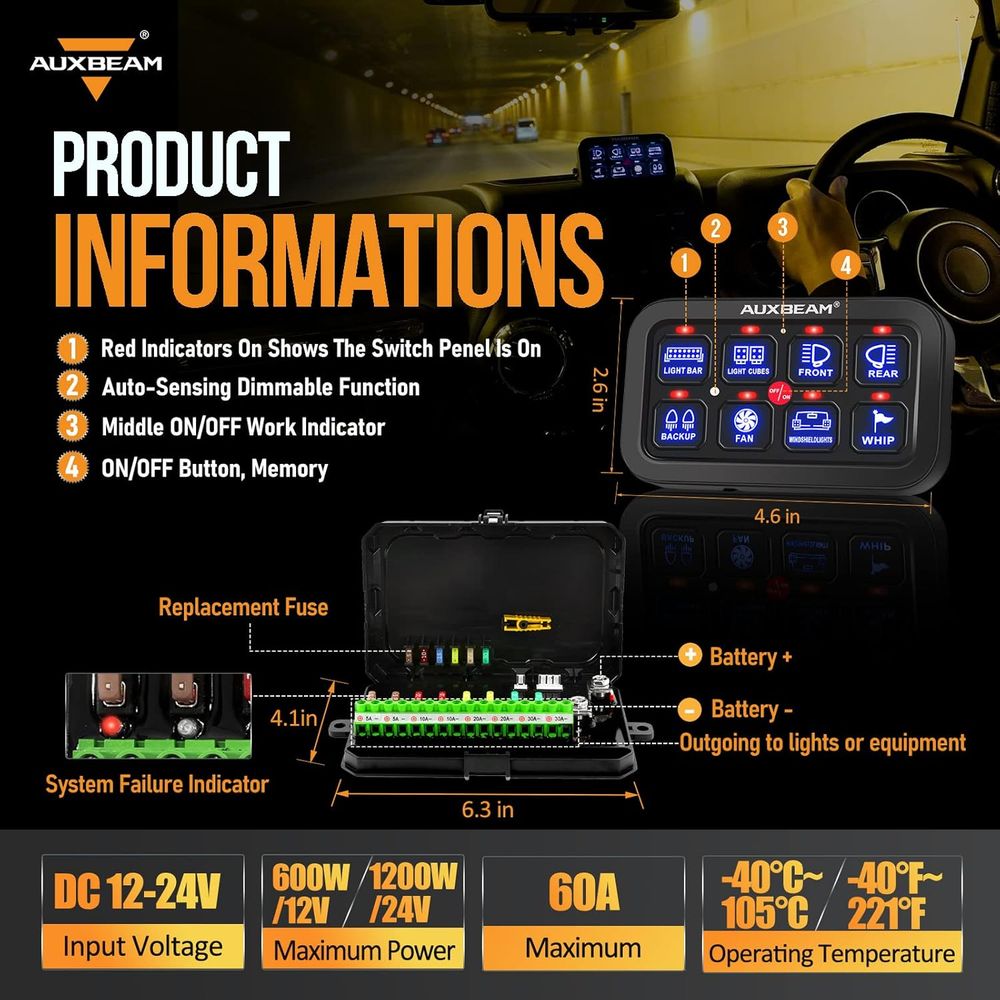 8갱 스위치 패널 BA80 자동 디밍 가능 LED 터치 - Electronics & Gadgets Charging Gocable 8 In 1 Edc 100W Cable 리뷰 및 가격