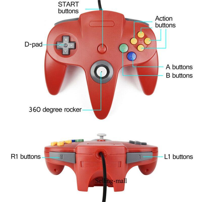N64 컨트롤러 클래식 USB 유선 원격 게임 패드 게 - Retro Game Controller Usb 리뷰 및 가격